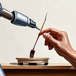 **Prompt:** AI art copyright, a digital painting showcasing a robot hand holding a paintbrush alongside a human hand, both reaching towards a canvas. Juridical scales in the background, reflecting the legal uncertainty.